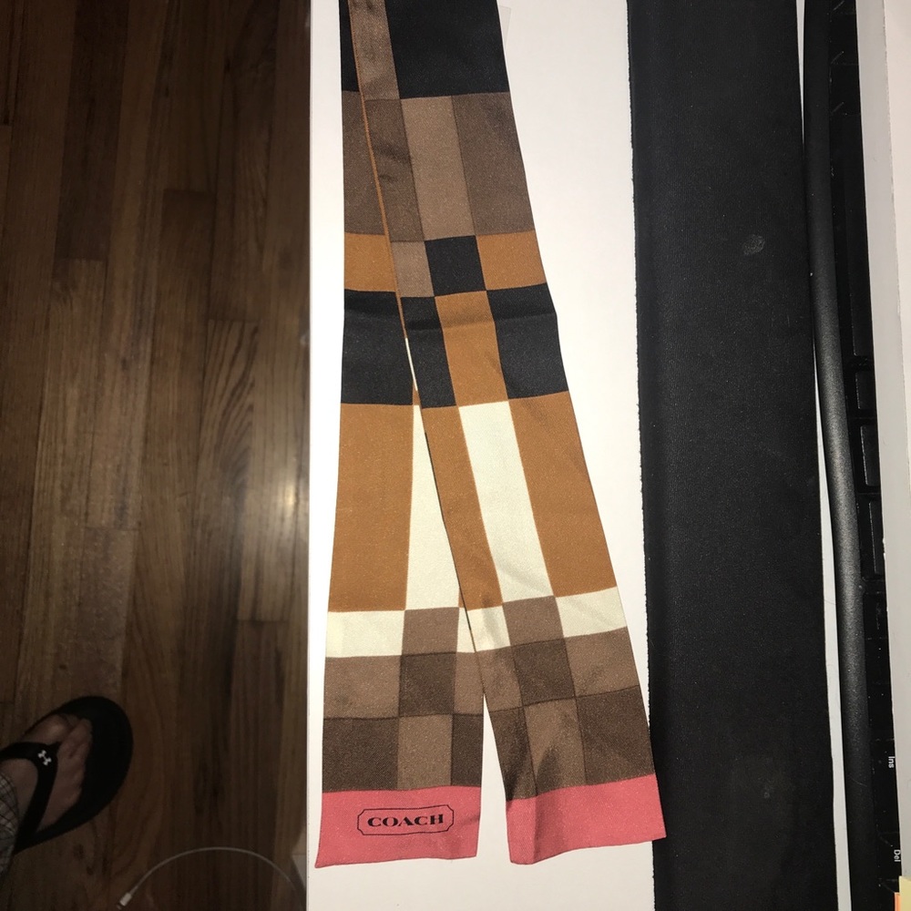 Coach silk ponytail holder